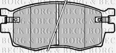 BORG & BECK bbp1923 -  Комплект тормозных колодок, дисковый тормоз